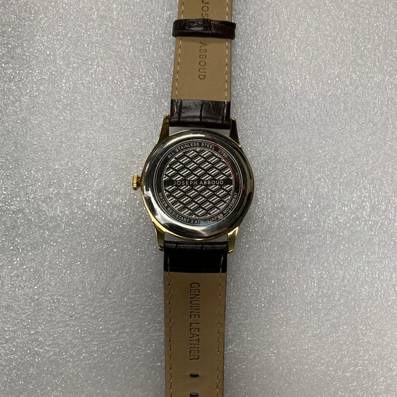 NEW Joseph Abboud Men's Leather Brown Croc Watch - Picture 6 of 6